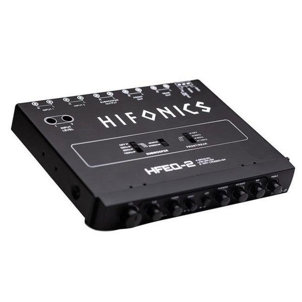 Hifonics Hifonics HFEQ-2 9V 4-Band Equalizer with Line-Driver & Multiple-Source Signal Processor HFEQ-2